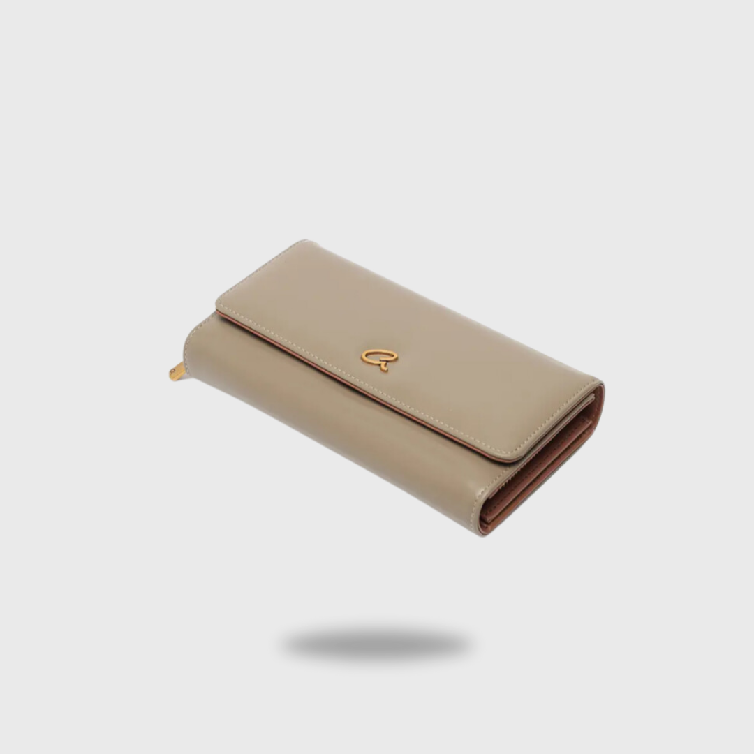 WOMEN'S WALLET WITH EXTERNAL GAUZE