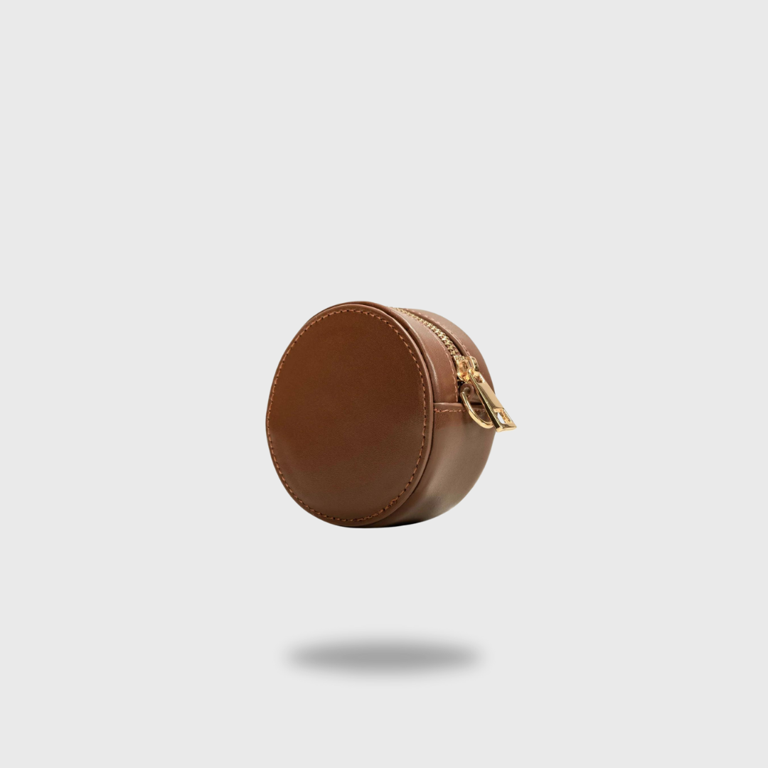 Bolsito Minipouch Chocolate con cadena