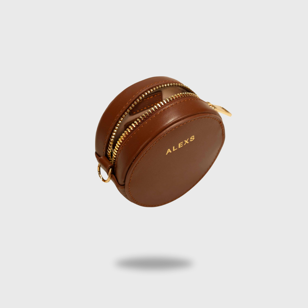 Bolsito Minipouch Chocolate con cadena