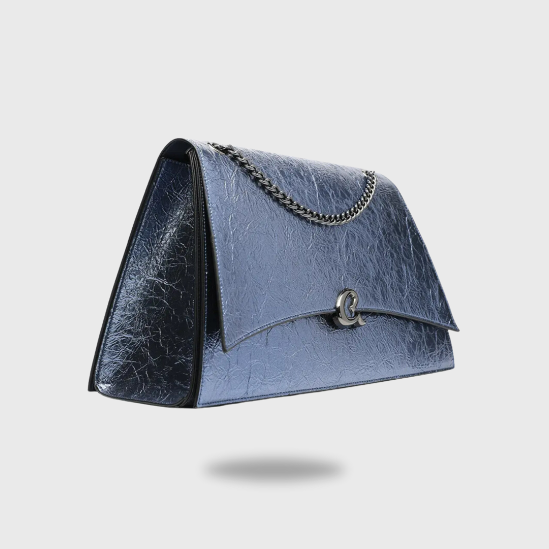 Blue shoulder bag