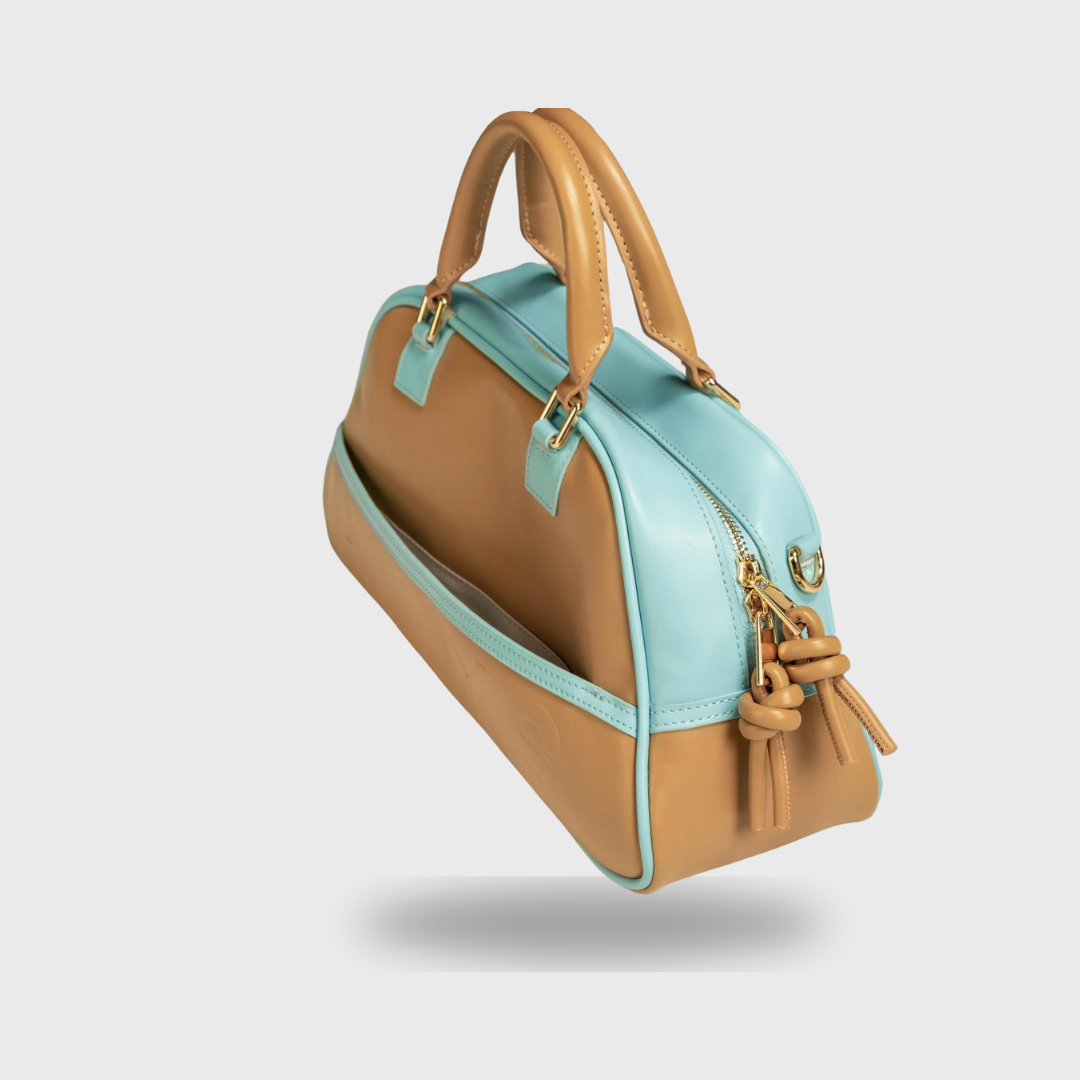 Bolso Deportivo Marrón / Azul baby