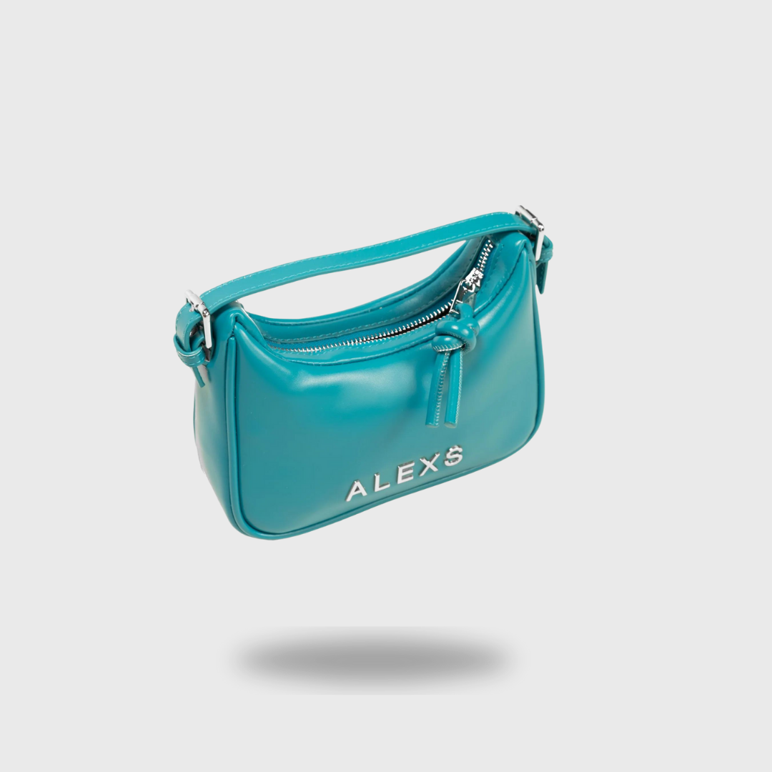 Bolso MINI Doble asa Azul cian