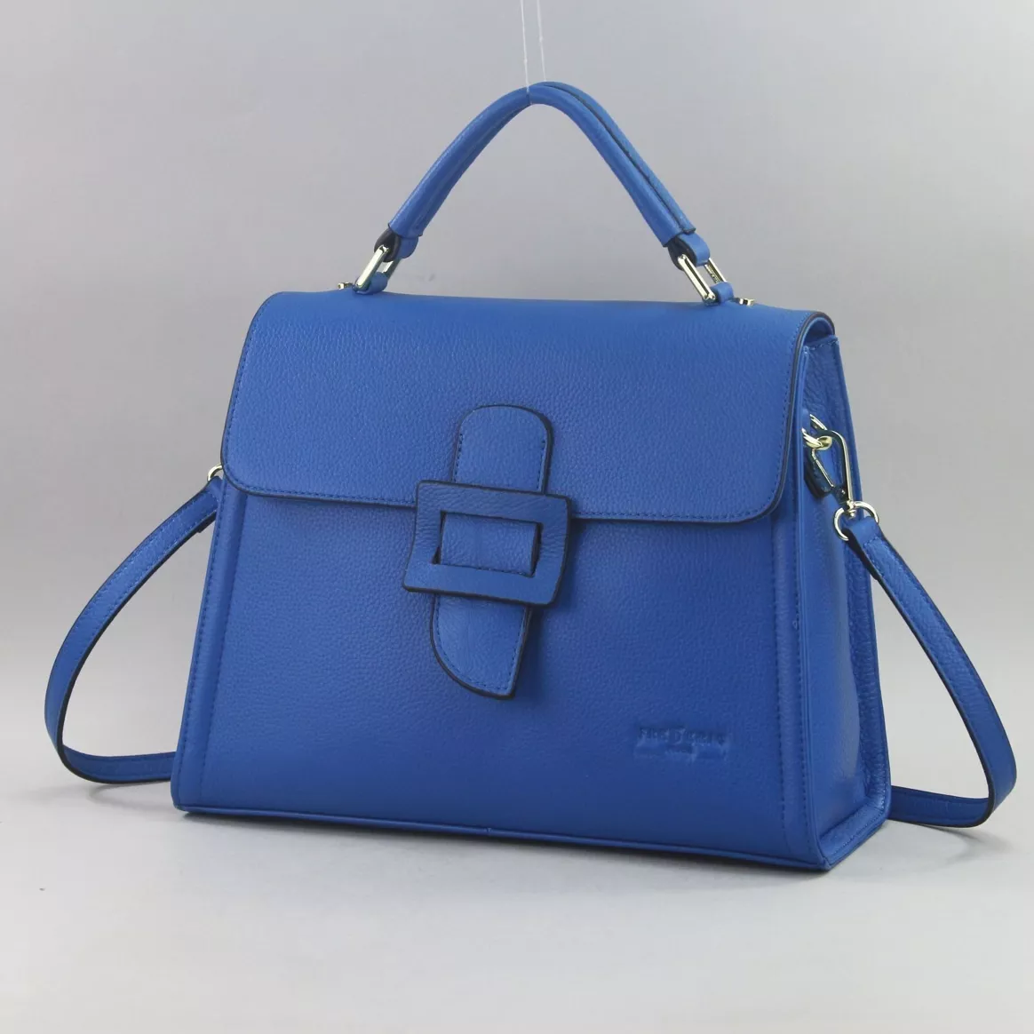 Bolso de piel - Azul Zafiro